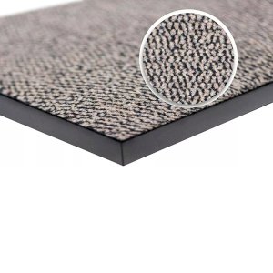 Non Slip Beige/Black Hard Wearing Rubber Barrier Mats For Indoor & Outdoor