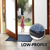 Heavy Duty Blue/Black Non Slip Rubber Barrier Hard Wearing Mats For Indoor & Outdoor