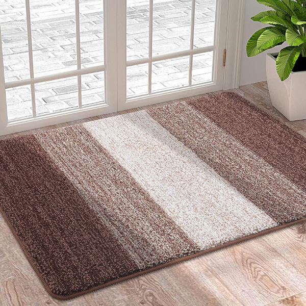 Dirt Trapper Door Mat, Super Absorbent Washable Non-Slip Soft Floor Mats For Inside