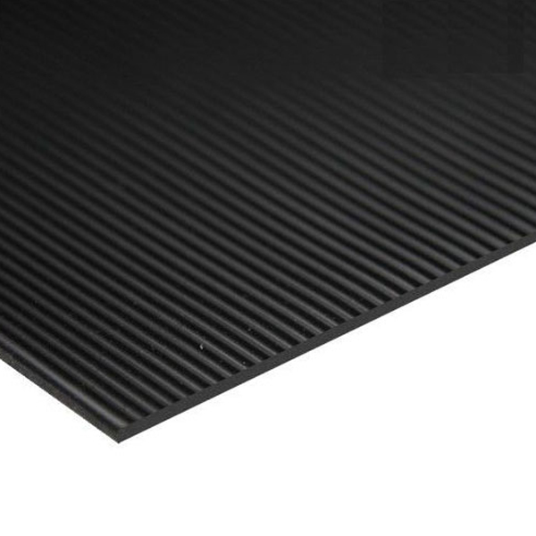 Fine Fluted Ribbed Rubber Matting 3mm Thick General Purpose Non Slip