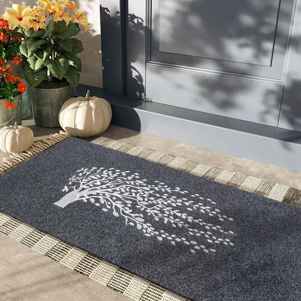 Anti Slip Tree of Life Front Door Entry Welcome Mats Entrance Decor For Outdoor