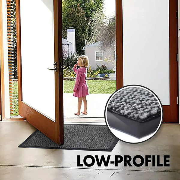 Heavy Duty Non Slip Grey/Black Rubber Barrier Mats For Indoor And Outdoor