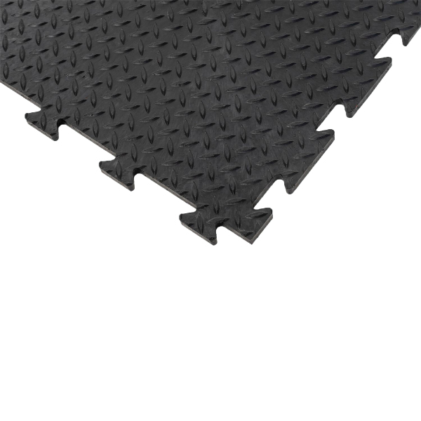 Interlocking Non-Slip Tuff Tile Anti Fatigue Mat - 14mm Thick