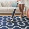 Non Slip Ava Navy Crystal Hallway Runner Washable Rugs Kitchen Carpet Floor Mats