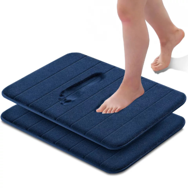 Non Slip Bath Mat Extra Water Absorbent Mat Ultra Soft Memory Foam Bathroom Mats