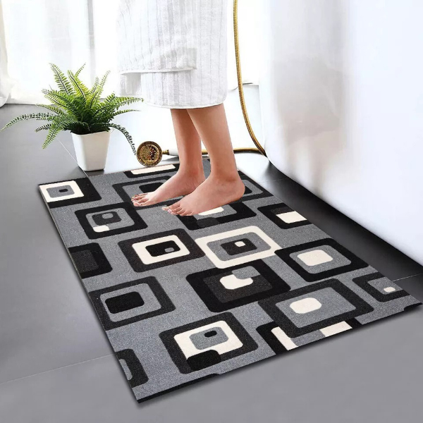 Non Slip Bath Mat Water Absorbent Toilet Pedestal Mats Small Large Bathroom Rug