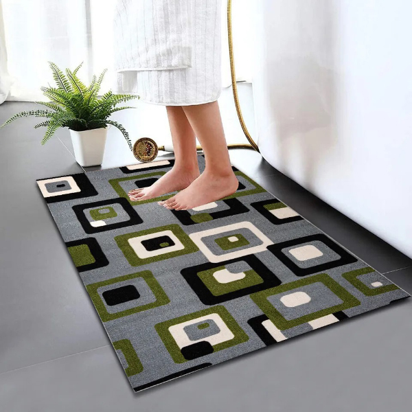 Non Slip Bath Mat Water Absorbent Toilet Pedestal Mats Small Large Bathroom Rug