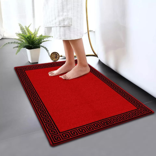 Non Slip Bath Mat Water Absorbent Toilet Pedestal Mats Small Large Bathroom Rug