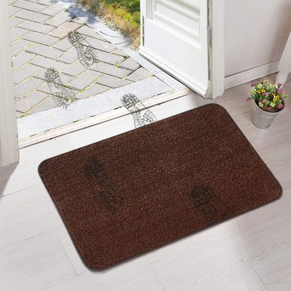 Non Slip Dirt Trapper Entrance Rug Doormat for Front Door Super Absorbent & Machine Washable