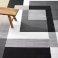 Non Slip Milo Grey Crystal Hallway Runner Washable Rugs Kitchen Carpet Floor Mats