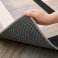 Non Slip Milo Neutral Crystal Hallway Runner Washable Rugs Kitchen Carpet Floor Mats