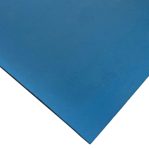 1.2m Wide FDA Compliant Blue Fluoro-A Rubber Sheet