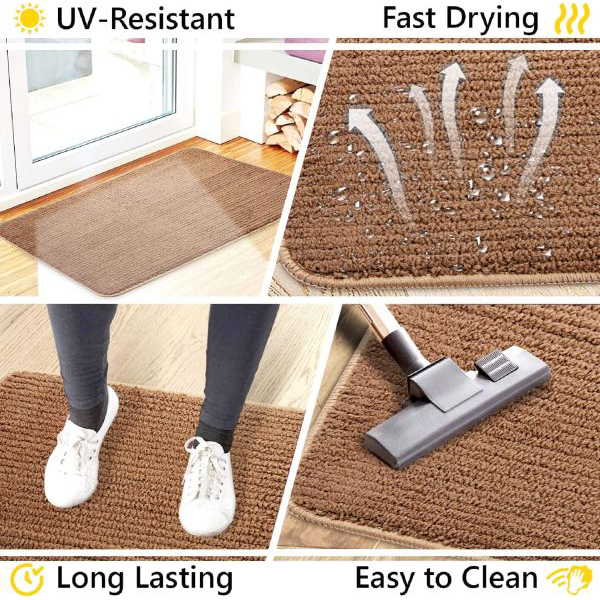 Non Slip Super Absorbent Doormats Dirt Trapper For Front Door Indoor & Outdoor